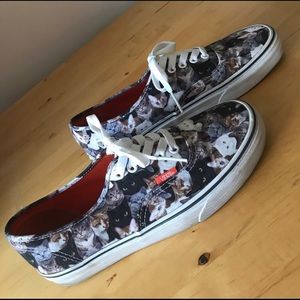 Limited Edition VANS low tops - ASPCA Cat Pattern